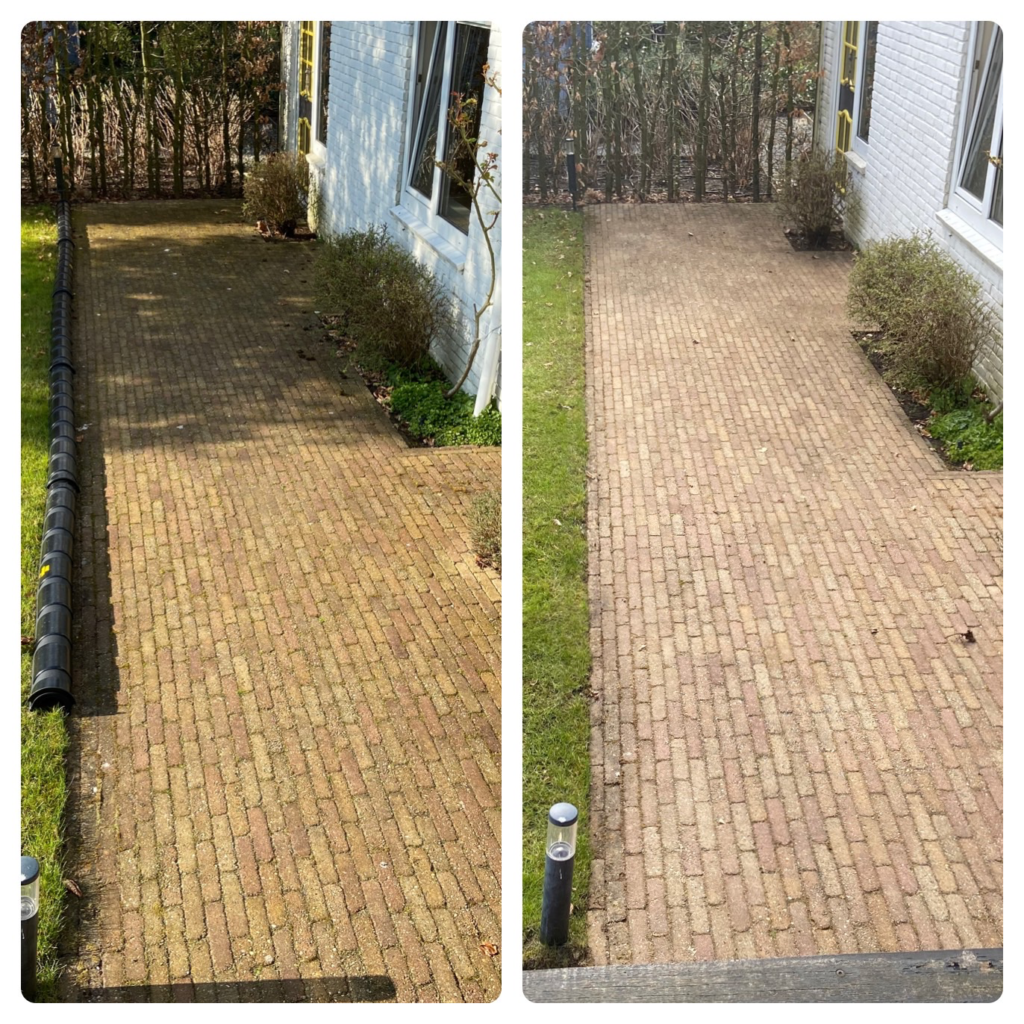 brick patio wash