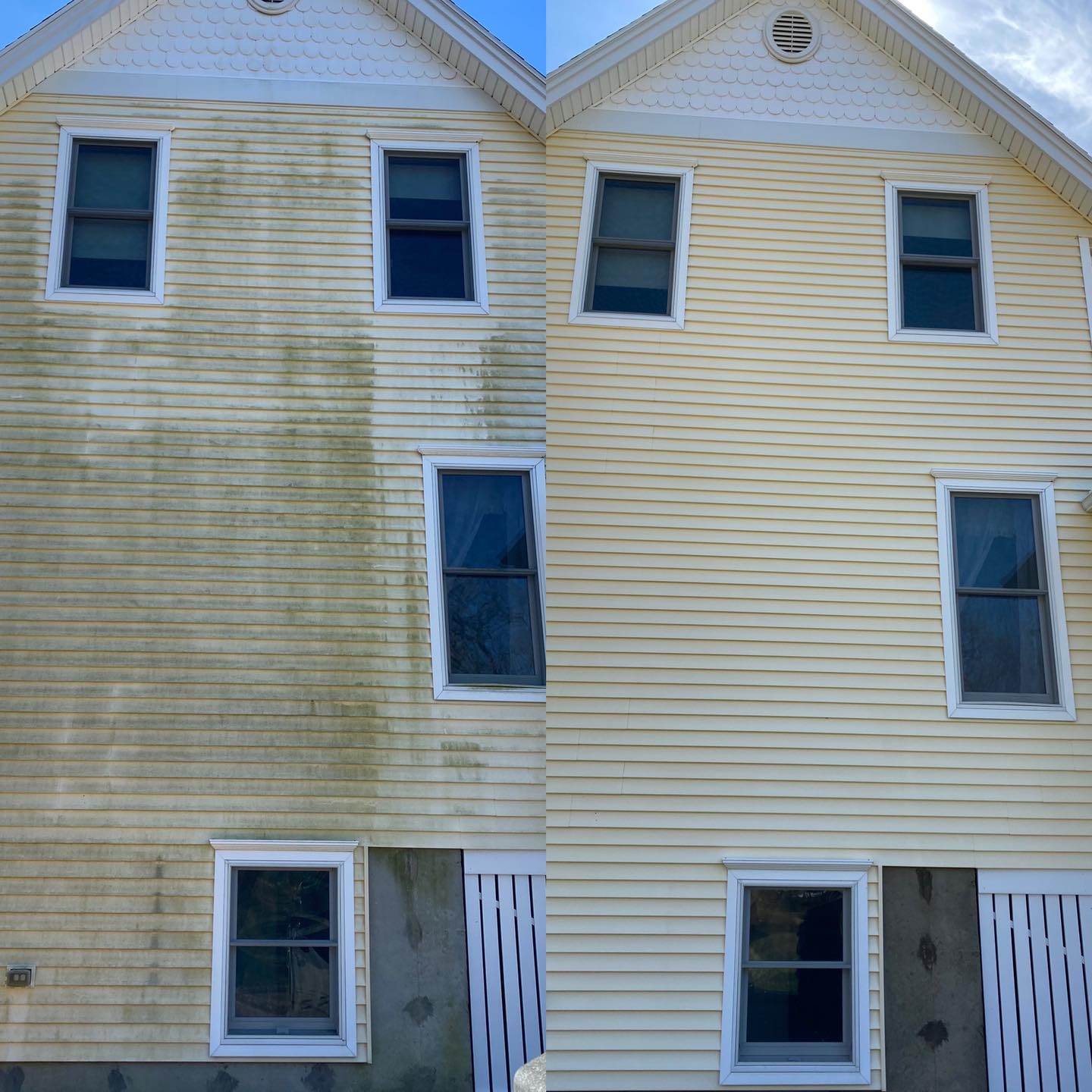 pressure washing Charleston Wv before and after